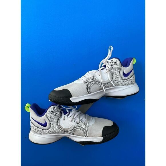 Nike Fly By Mid 2 White/Dark Obisdian Men's Basketball Shoes Size 10.5 B Grade - Picture 2 of 6